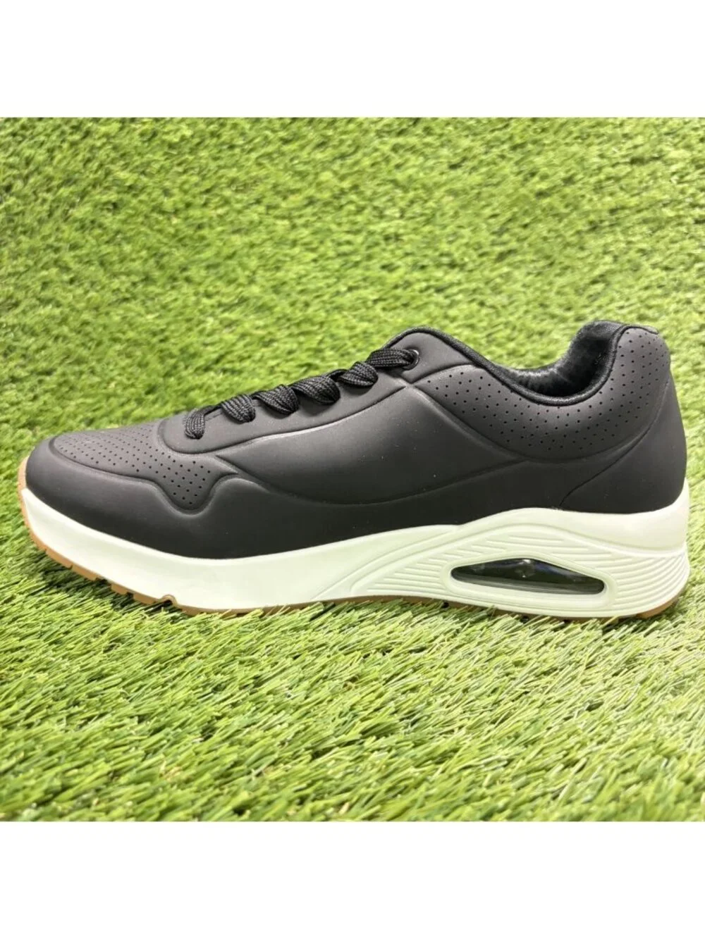 Skechers Uno Stand On Air Mens Size 9 Black Athletic Running Shoes Sneakers